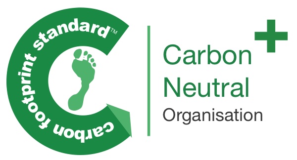 The logo for Carbon Neutral Organisation. The logo colours are green and white.