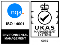 The ISO 14001 logo.