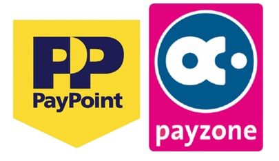 The paypoint and payzone logos