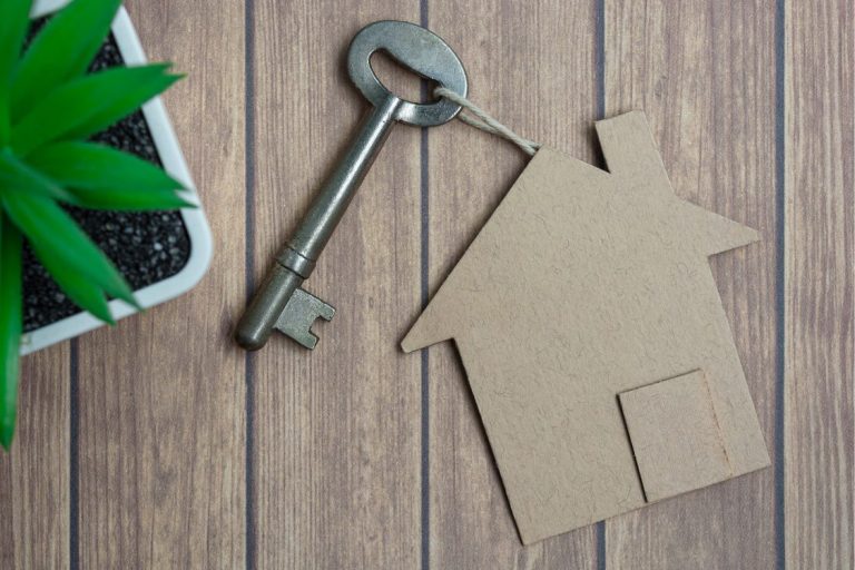 key with a house key ring