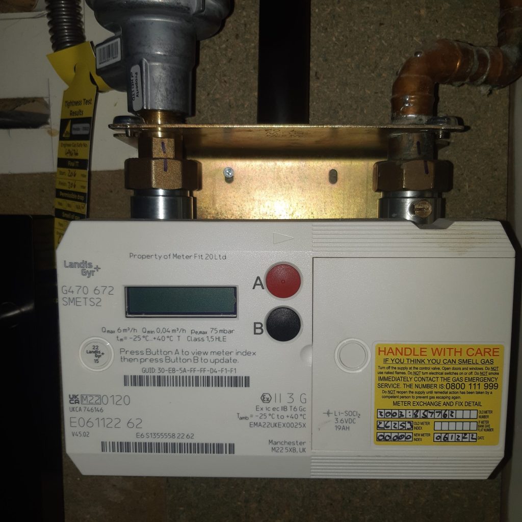 Photo of an gas smart meter